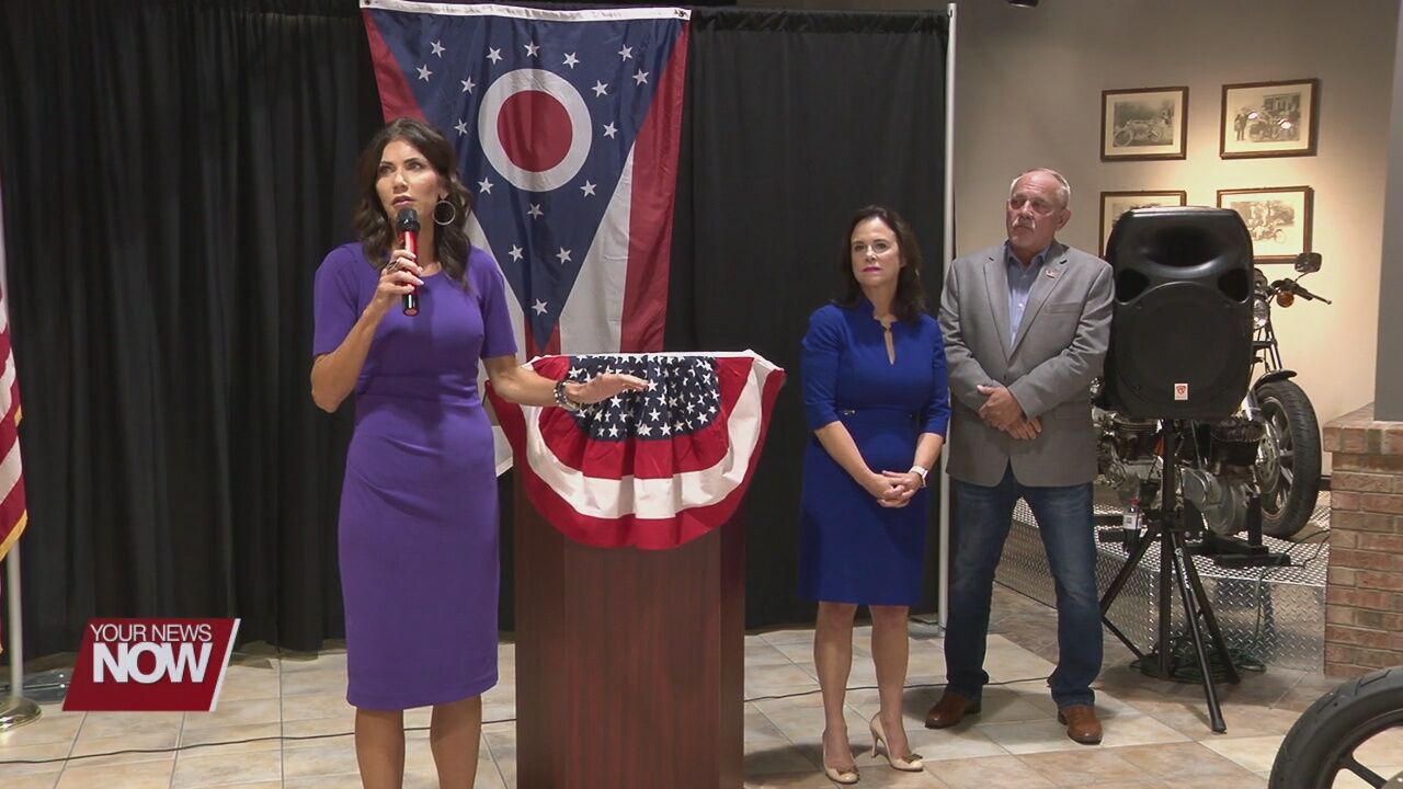 United States Senate candidate campaigns in Lima, South Dakota Governor attends to show support